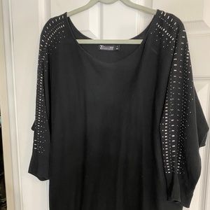 Black studded blouse